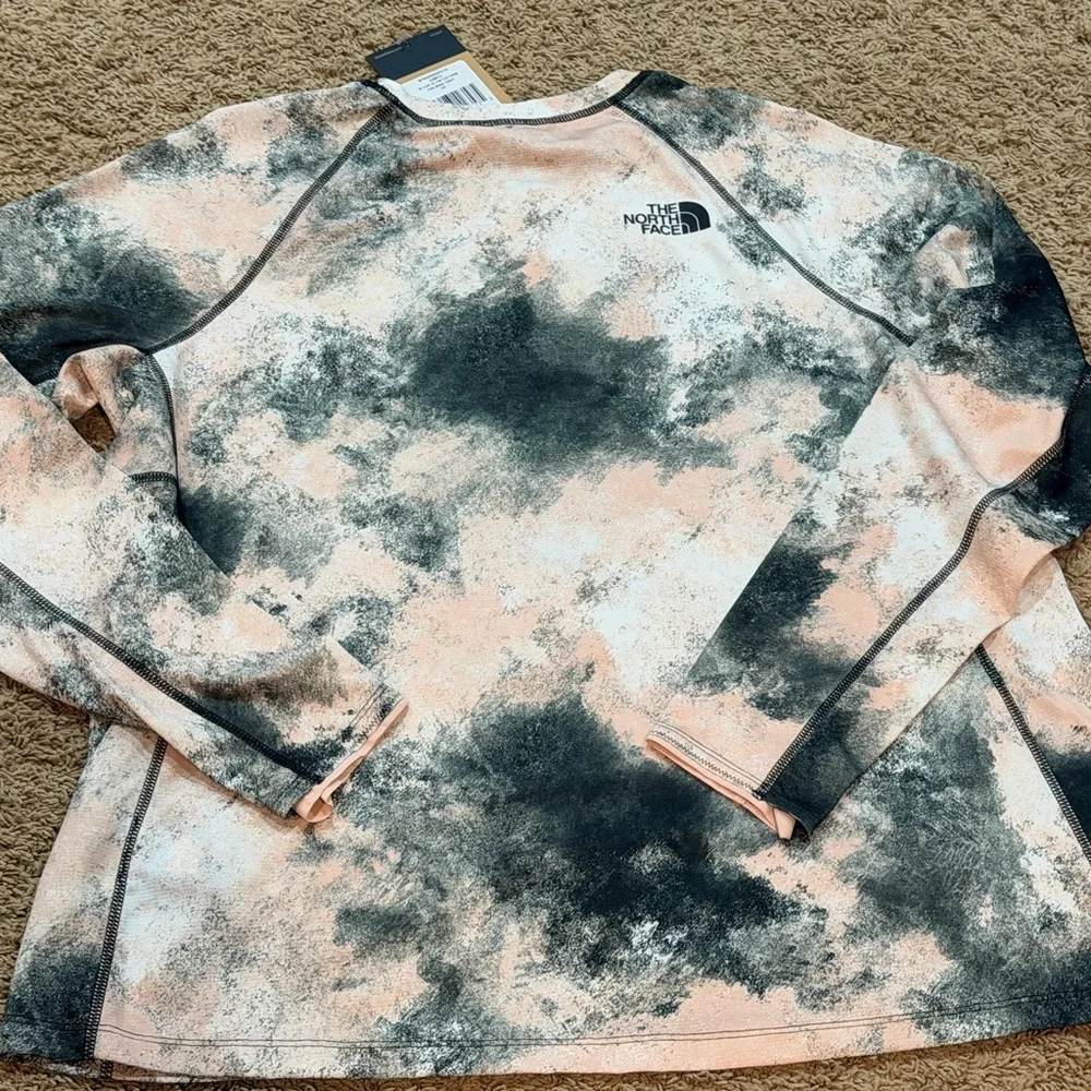 The North Face FD Pro 150 Crew Pink Moss Faded Dye Camo - Women Sz 2X - Picture 4 of 5